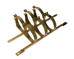 Suporte duplo dois cilindros com três alças Homologado